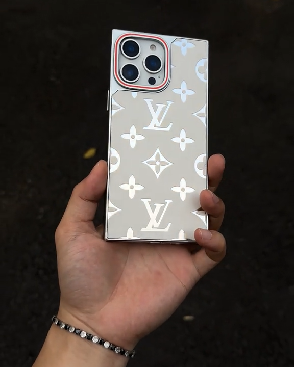 路易威登電鍍金屬手機殼